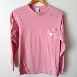 PINK coral/pink colored oversized vintage wash T.
